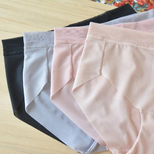 夏季網紗清爽無痕面料內襠純棉舒適三角內褲