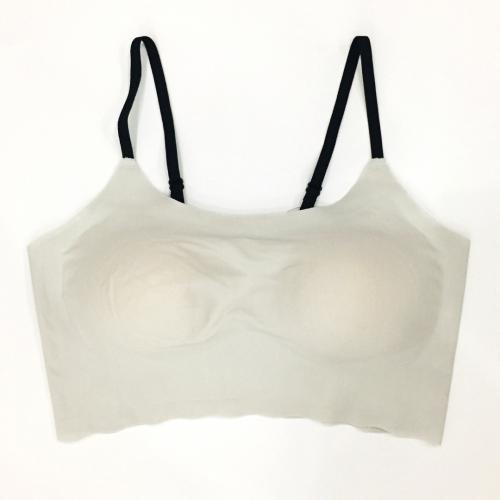 無痕薄款一片式細肩帶抹胸式性感美背睡眠運動內衣