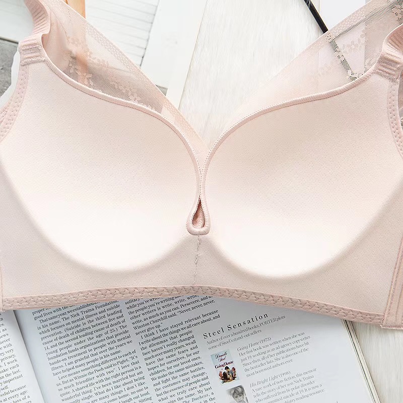 透氣超薄杯，柔軟大碼調整型聚攏側收無鋼圈內衣（智慧杯C-G能穿著）