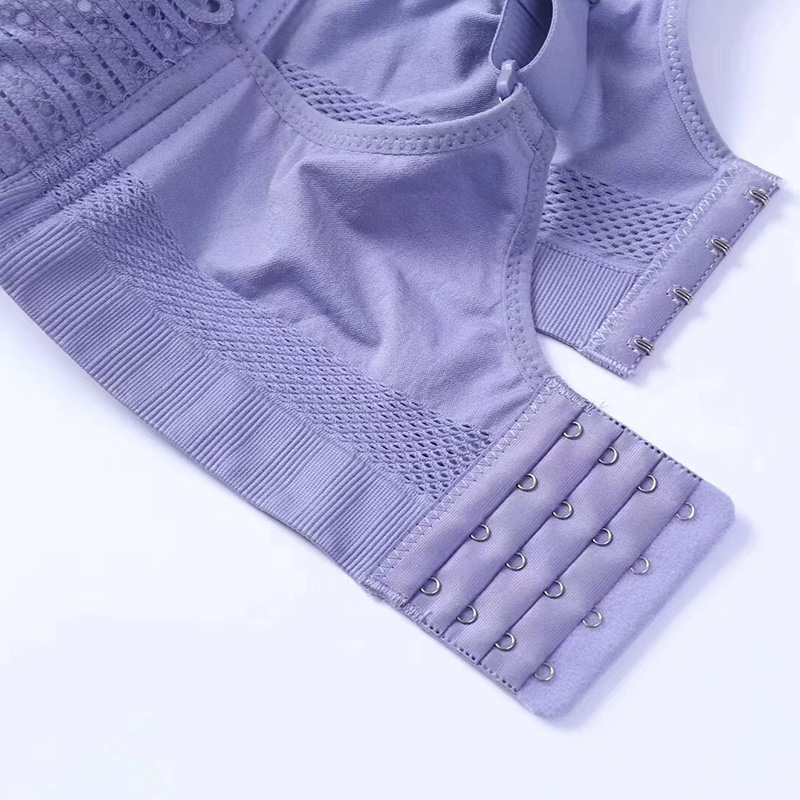 防走光性感刺繡杯透氣側比舒適柔軟上托調整型無鋼圈内衣