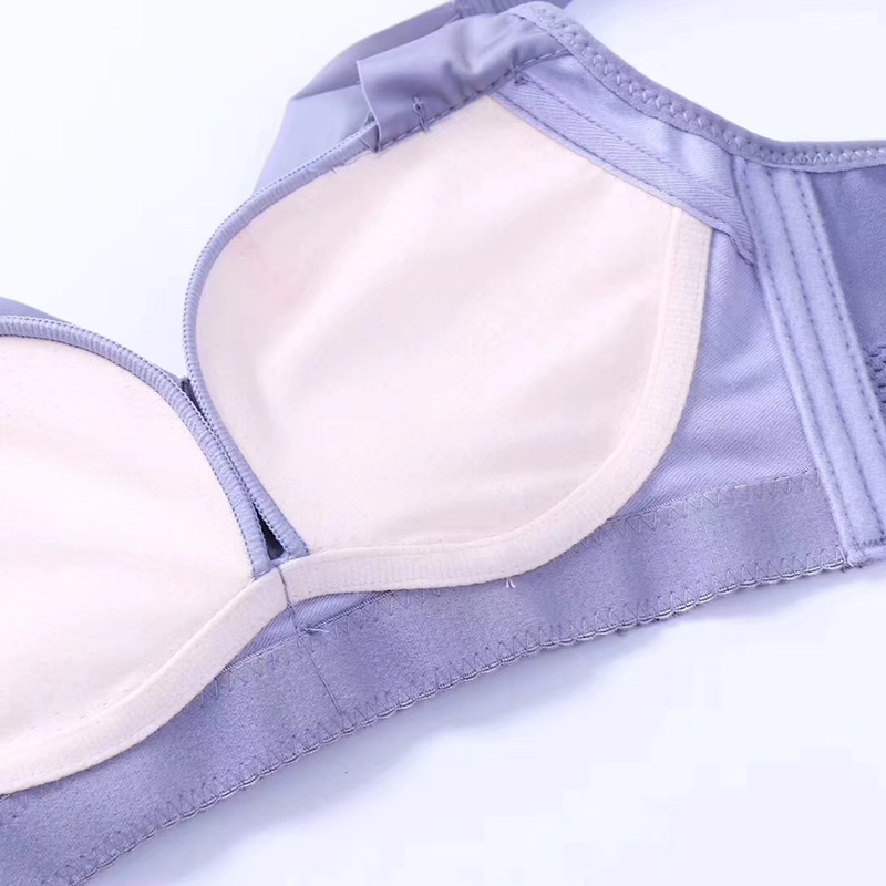 防走光性感刺繡杯透氣側比舒適柔軟上托調整型無鋼圈内衣