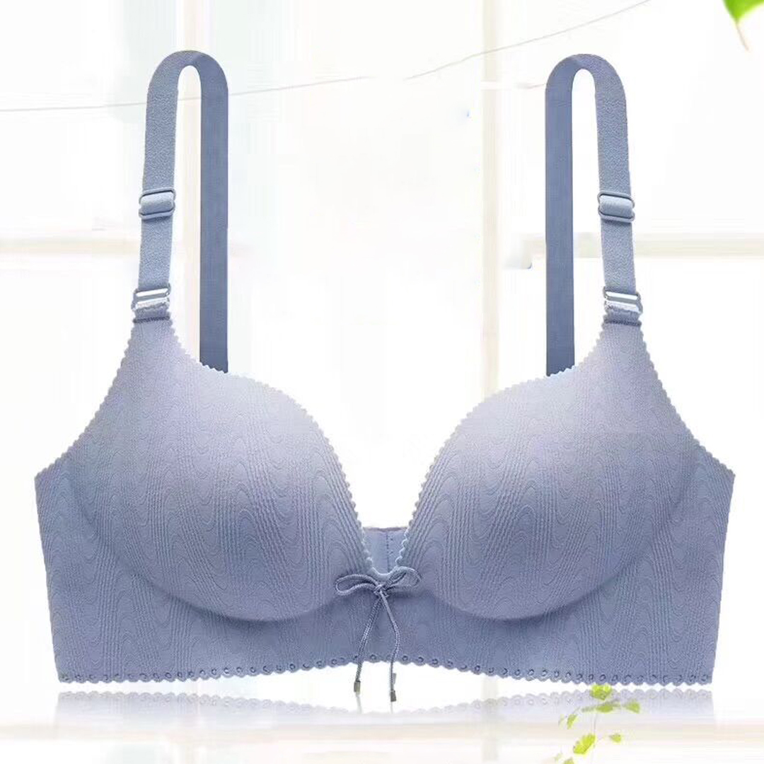 一片式3D立體無痕聚攏上托舒適零束縛嬰肌棉透氣無鋼圈內衣