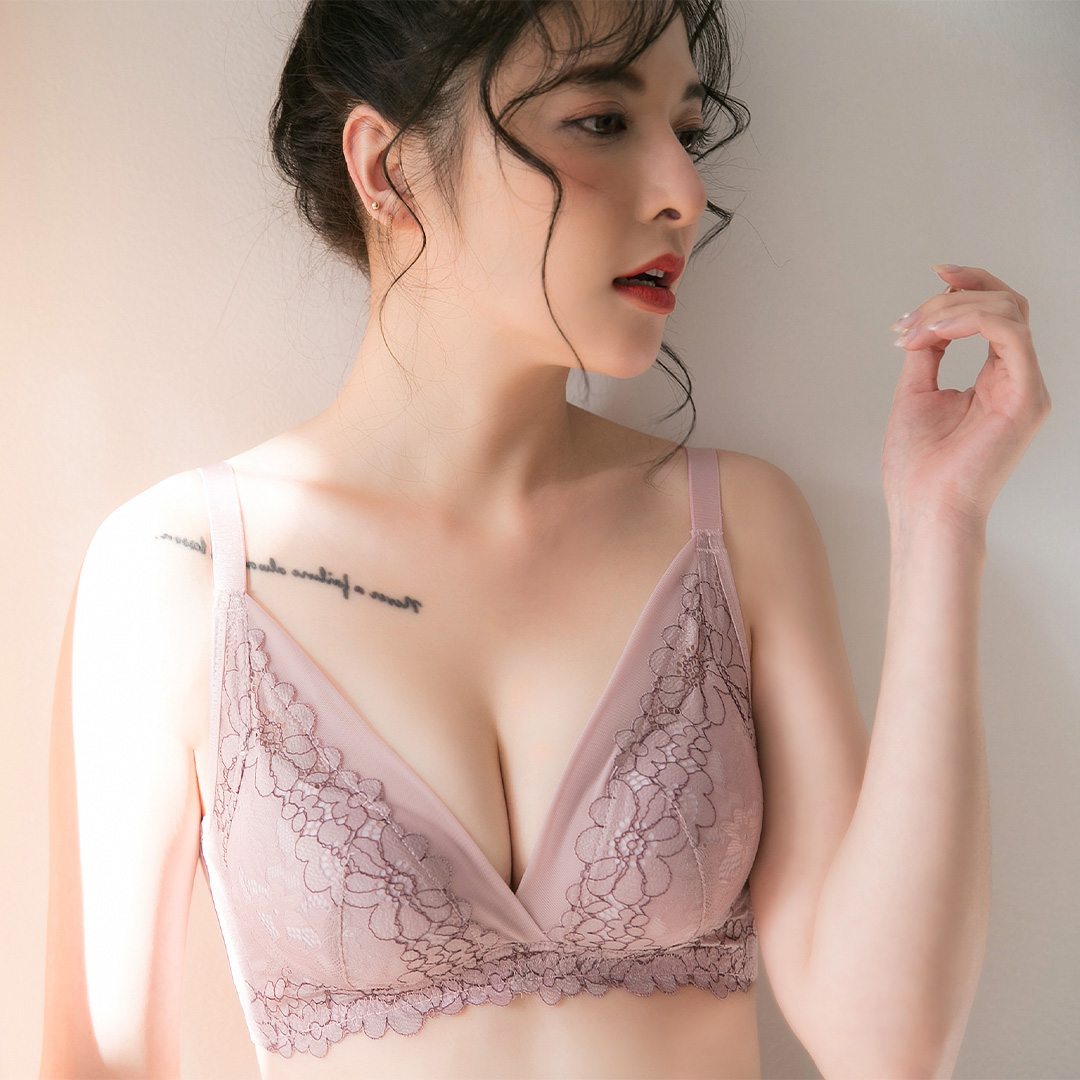 【無鋼圈輕鬆穿】MIT 舒適無壓法式性感貼身無鋼圈內衣