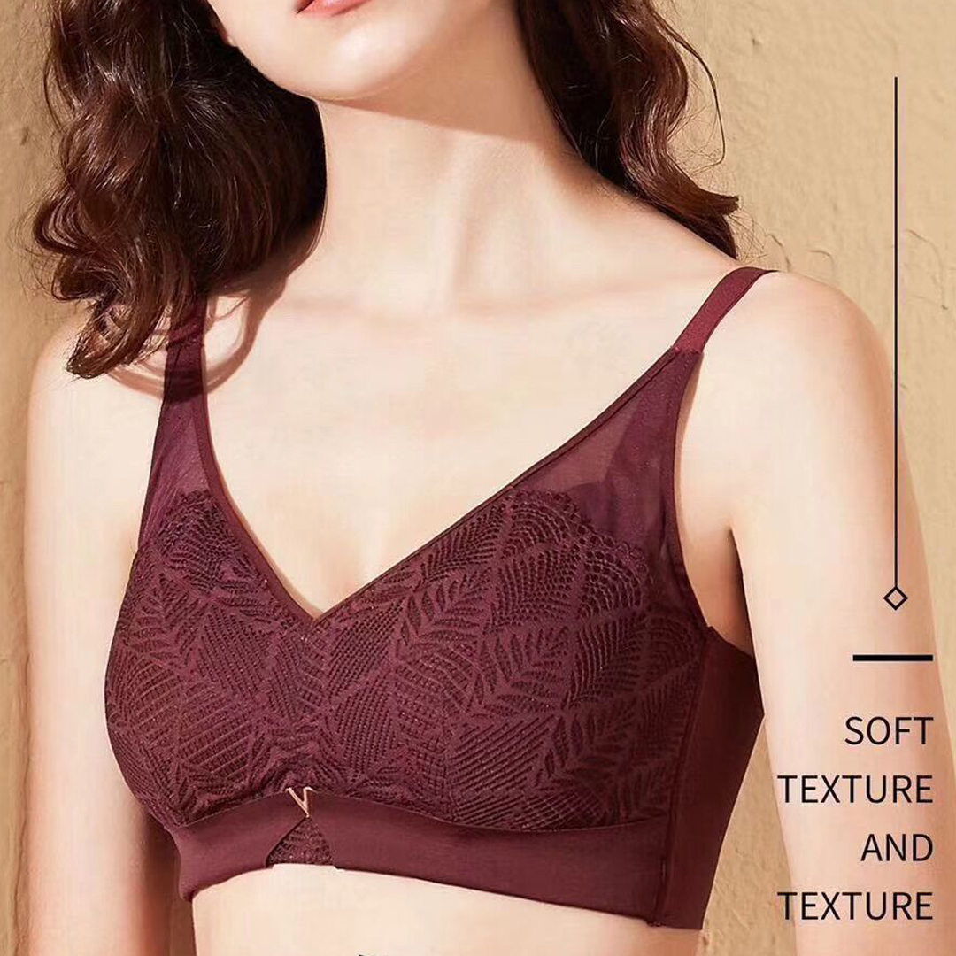 蕾絲立體模杯深V聚攏無束縛上薄下厚提拉上托內衣