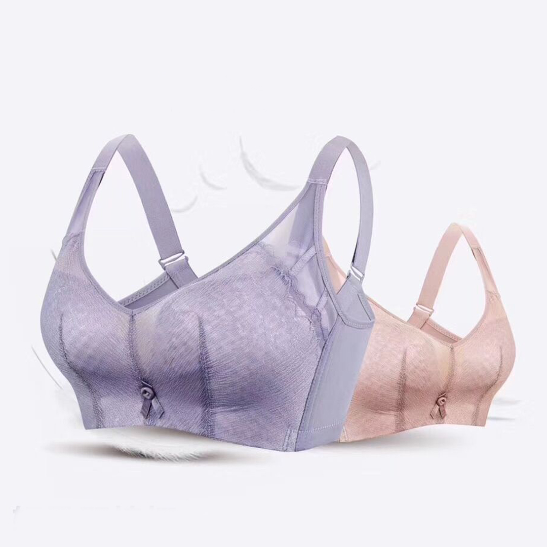 舒適羽絨棉薄款B杯調整型收副乳防外擴無鋼圈內衣（NZ8908）