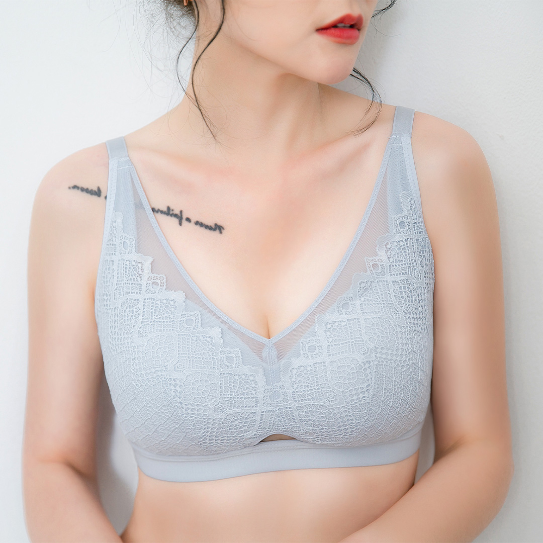 【無鋼圈輕鬆穿】B-G性感包覆減壓內衣