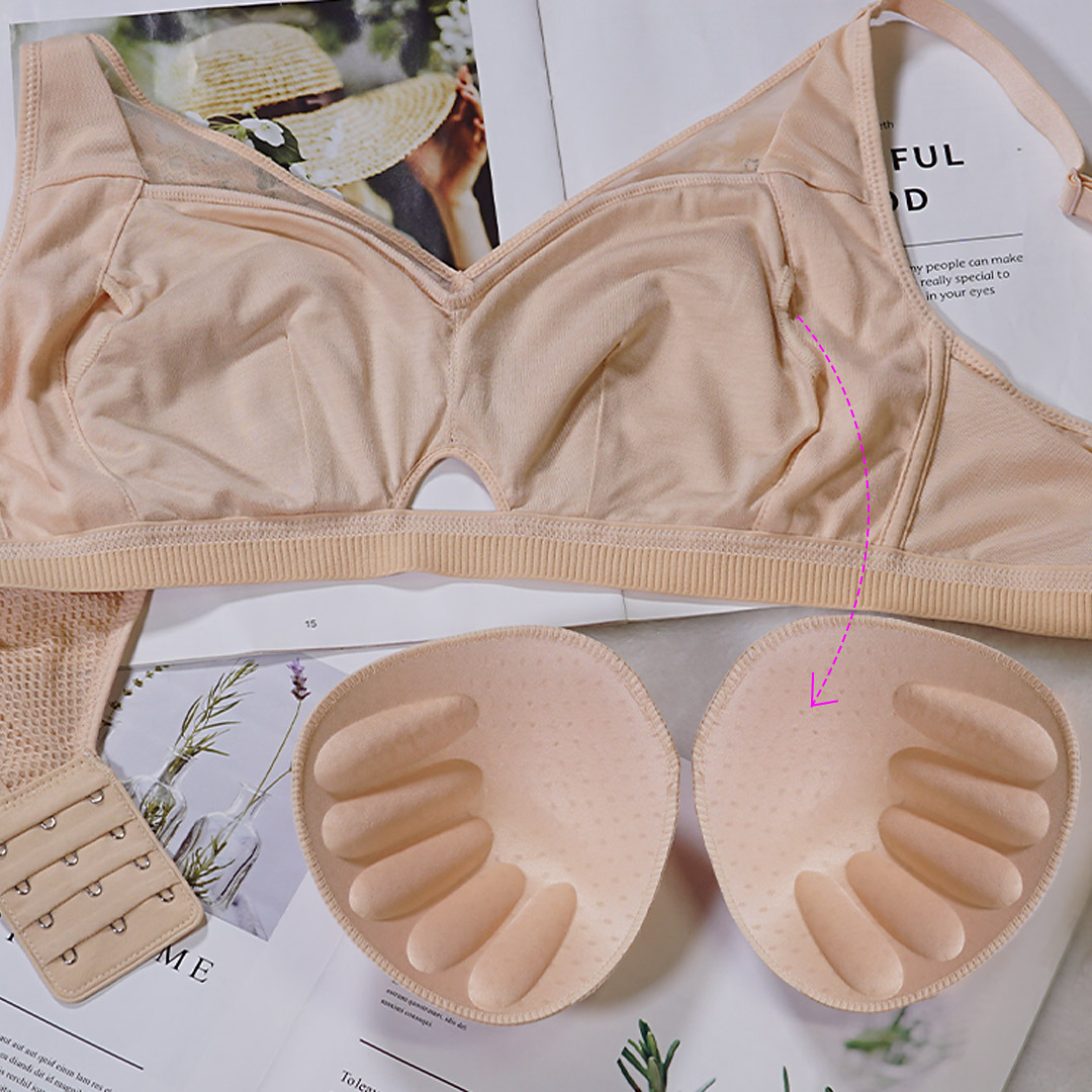 【無鋼圈輕鬆穿】B-G性感包覆減壓內衣