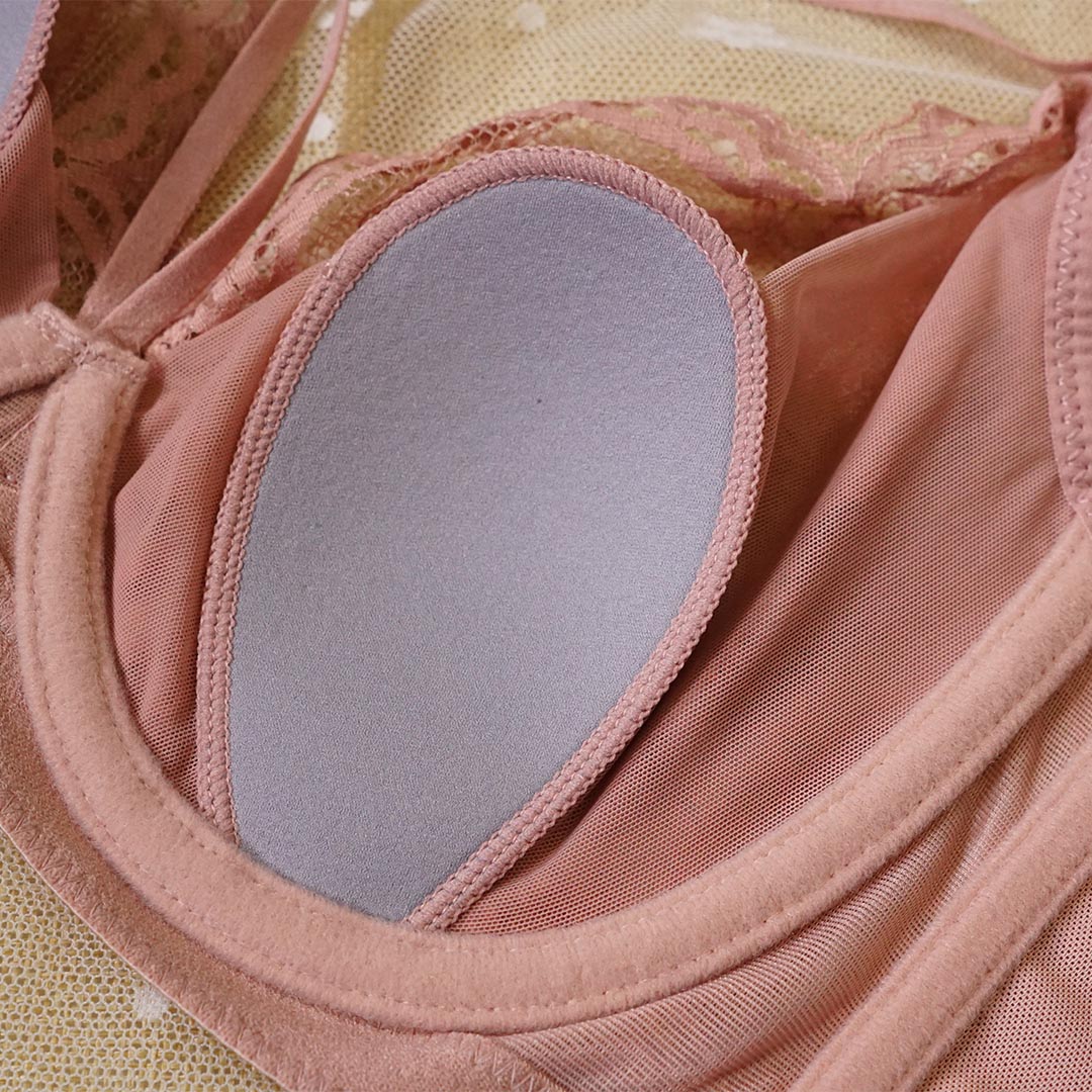 超薄性感水晶杯透氣排汗納米高能布調整型記憶軟鋼圈內衣