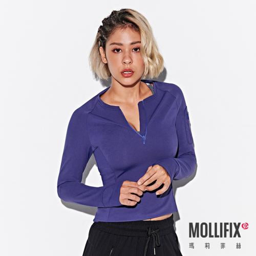 Mollifix Mary Faith Small Waist Slimming Long Sleeve Training Shirt