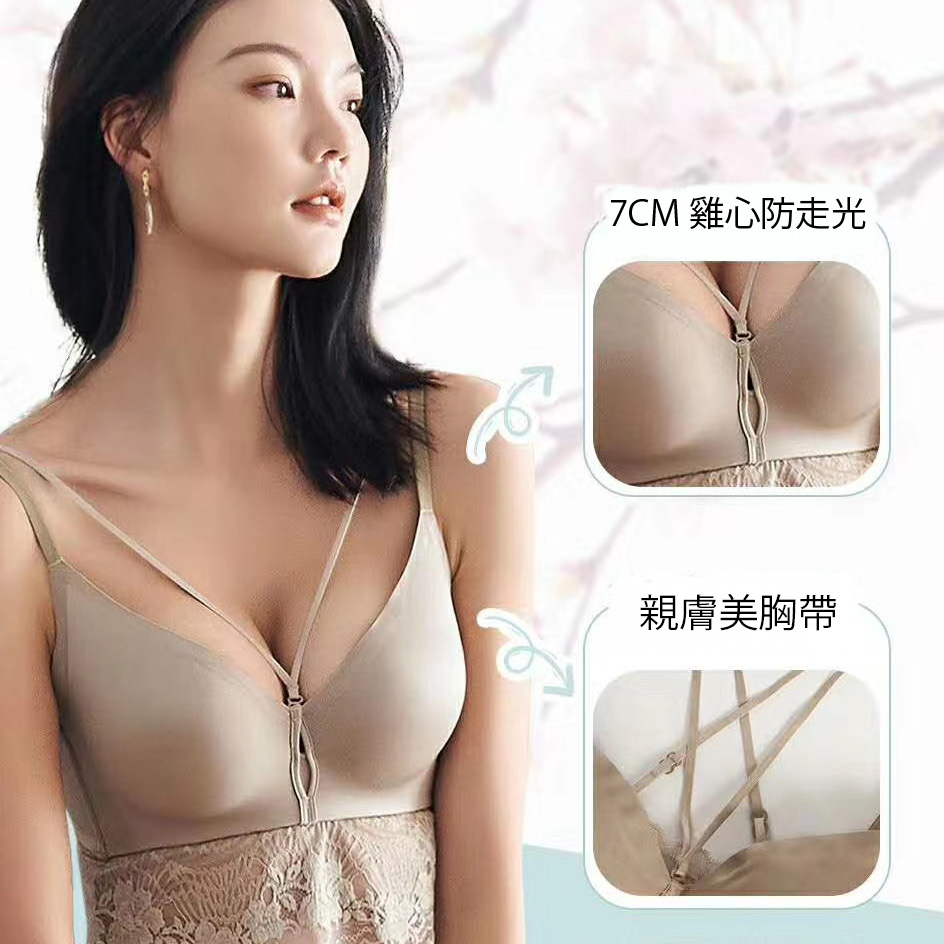 光感絲滑無痕遮胃腩-法式內衣-立體針孔杯