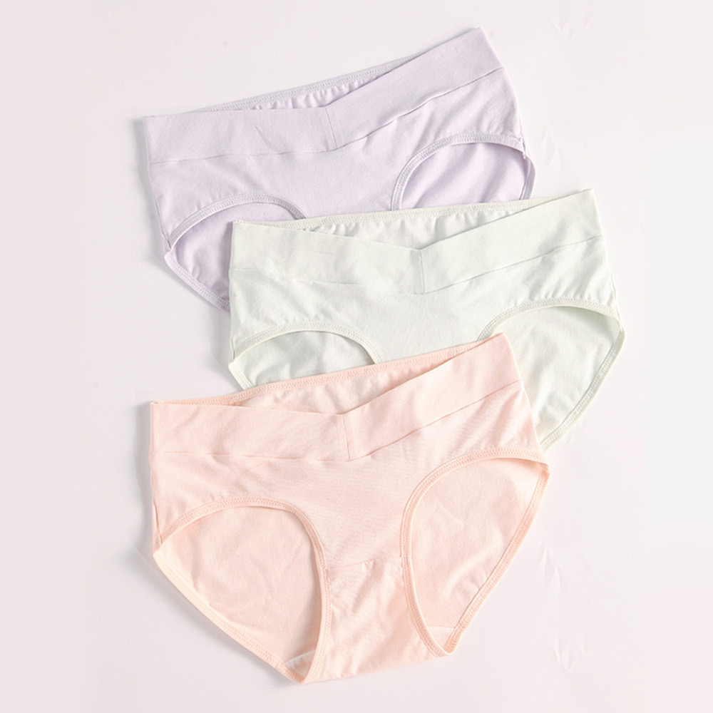 澳洲純棉孕婦內褲低腰交叉托腹內褲