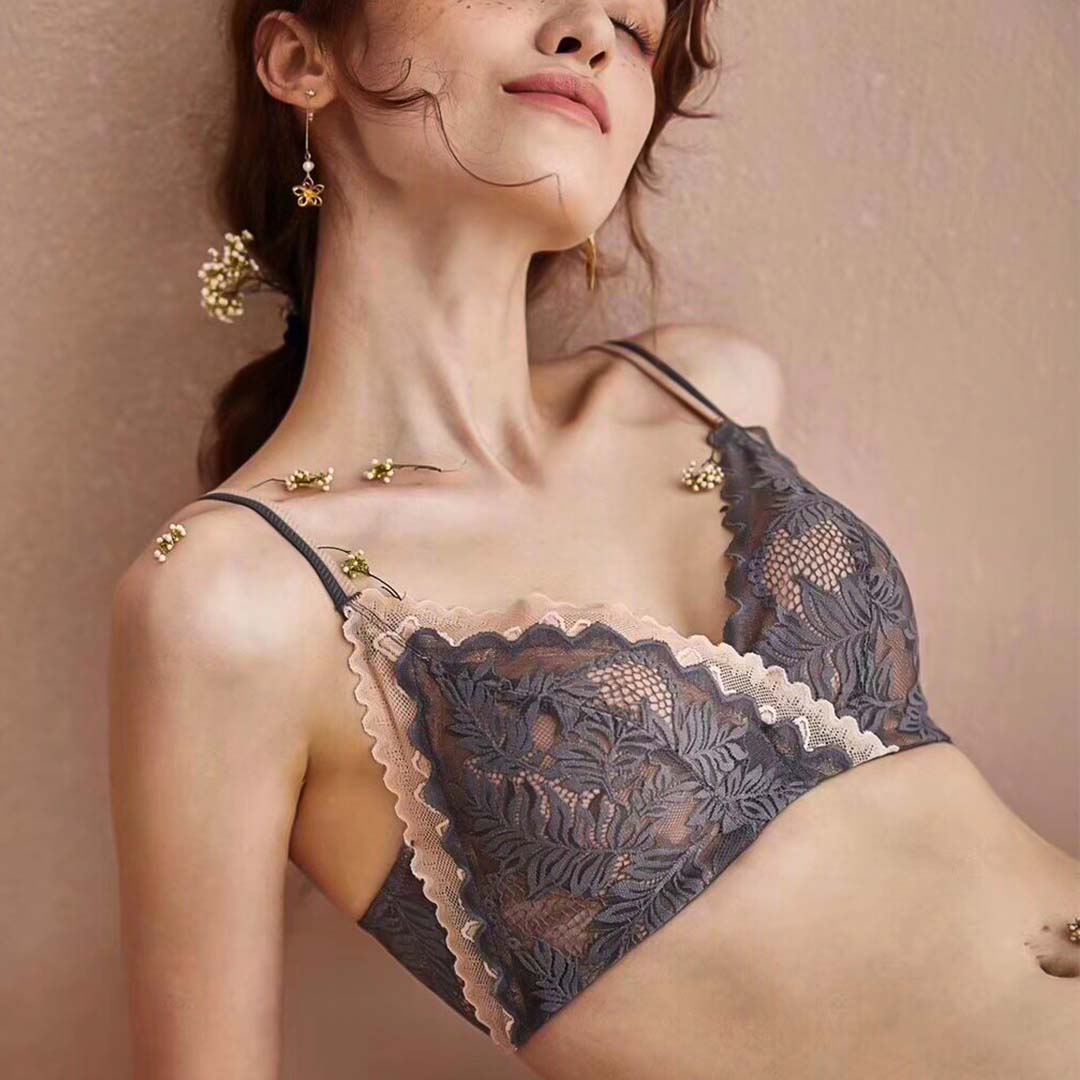 法式櫻桃性感內提托無鋼圈內衣