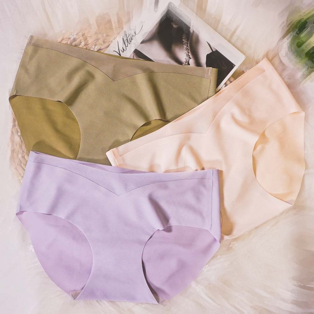 透氣網紗托腹無痕內褲