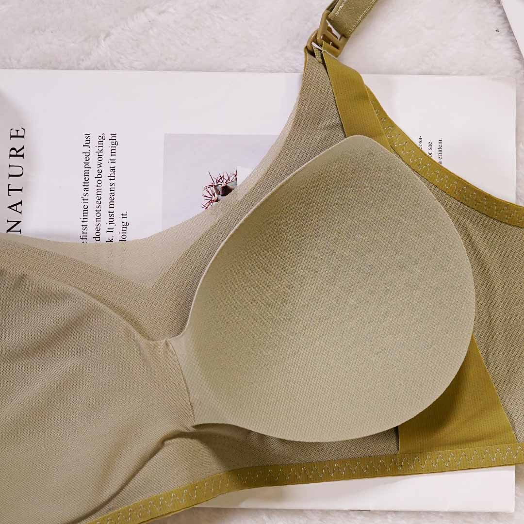 透氣網紗聚攏防下垂哺乳內衣