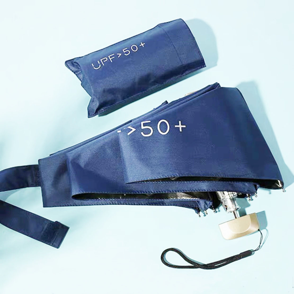 馬卡龍 UPF50+ 摺疊超輕五折防紫外線小巧便携手袋雨傘