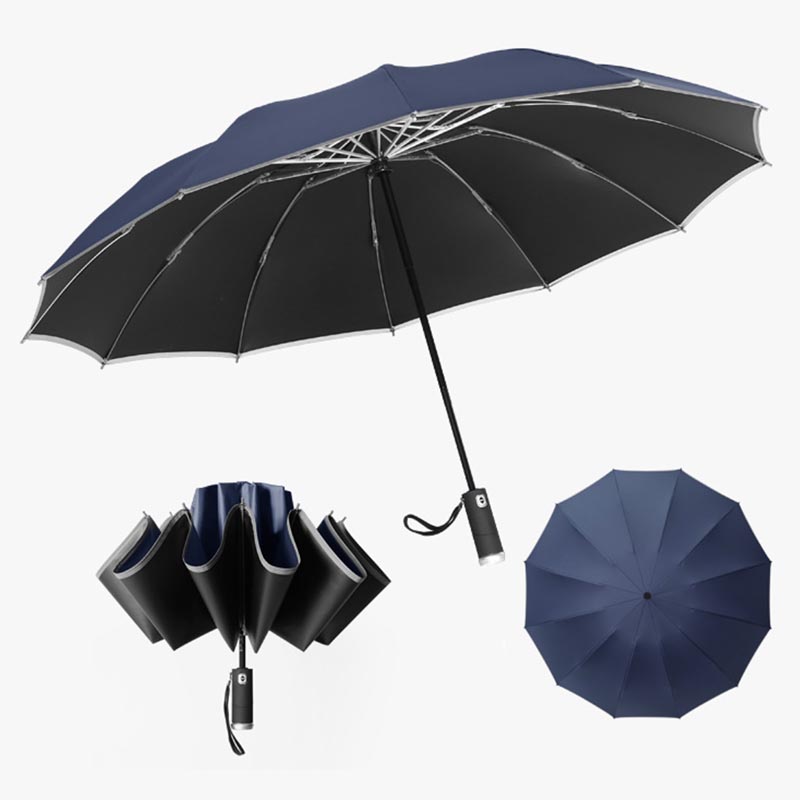 跣水防紫外車-反向自動開關不濕車雨傘