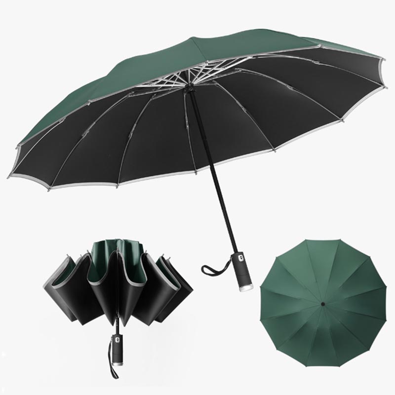 跣水防紫外車-反向自動開關不濕車雨傘
