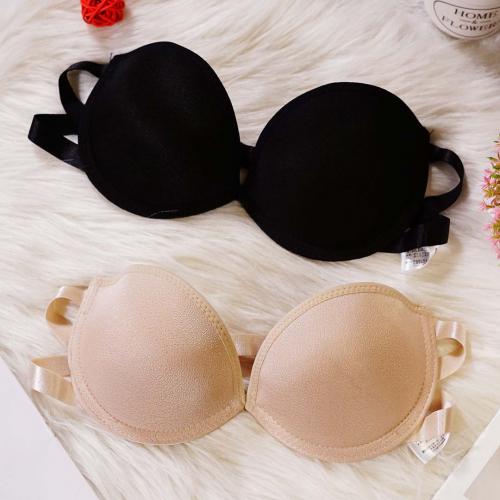 性感聚攏無肩帶隱形-前後露