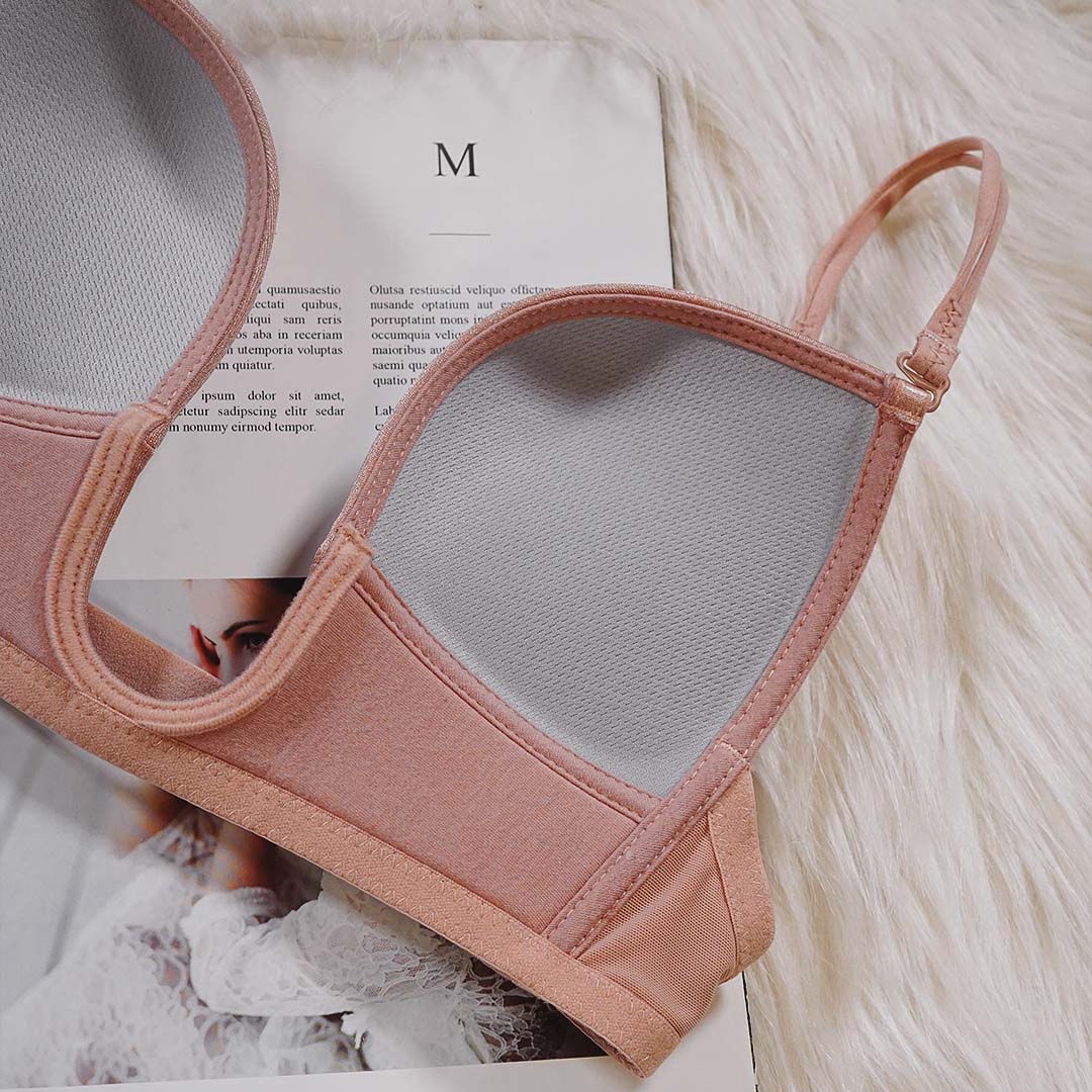 歐美U型性感深V無鋼圈薄款光面無痕低胸禮服隱形內衣