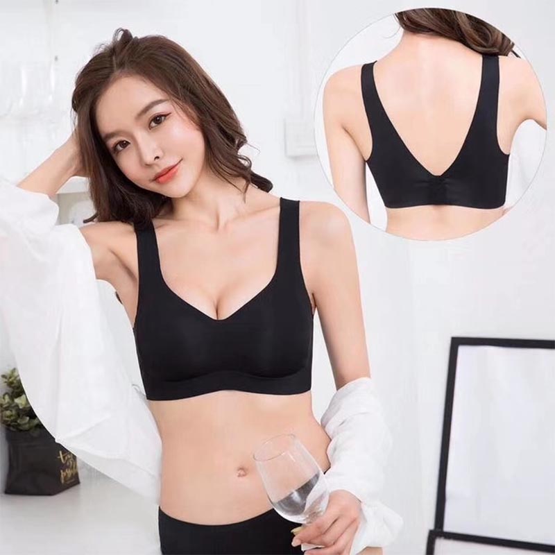 帶厚薄連體罩杯集中無感內衣