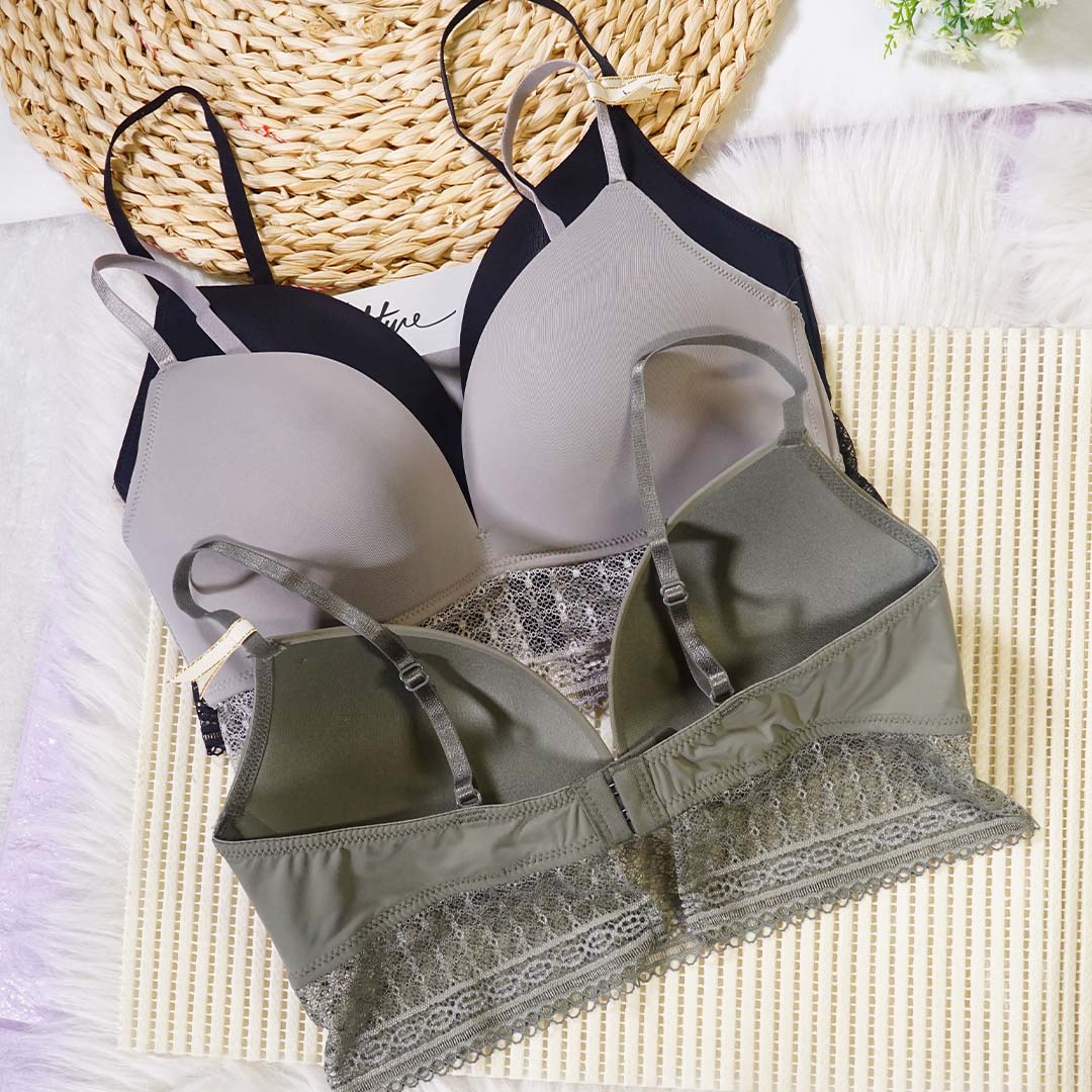 光面舒適無痕無鋼圈性感蕾絲花邊內衣