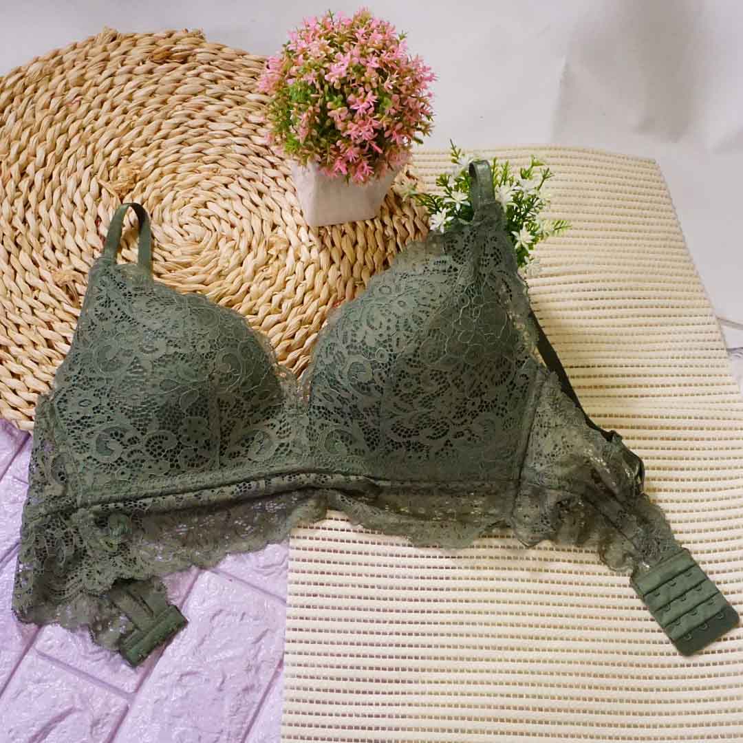 深V法式性感蕾絲薄款舒適聚攏上托美背調整內衣