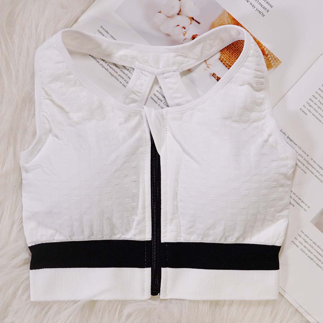 前拉鏈防震運動跑步背心瑜伽Bra