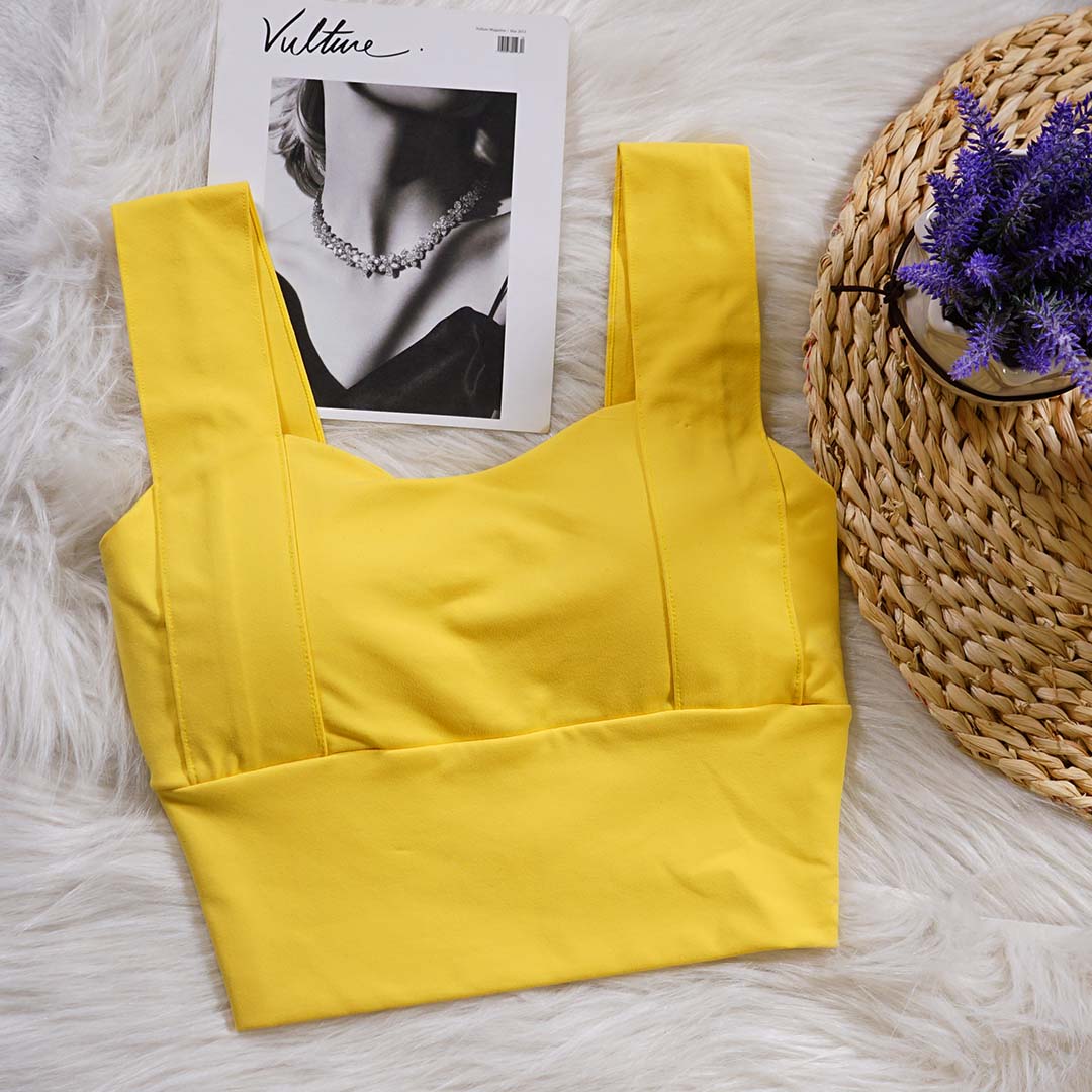 高強度聚攏定型瑜伽跑步防震運動背心-可外穿