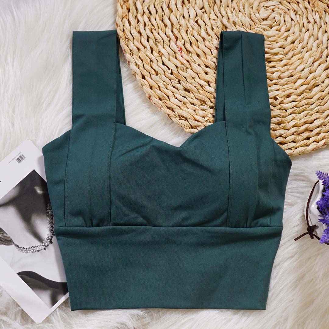 高強度聚攏定型瑜伽跑步防震運動背心-可外穿