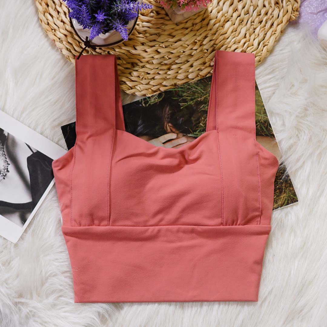 高強度聚攏定型瑜伽跑步防震運動背心-可外穿