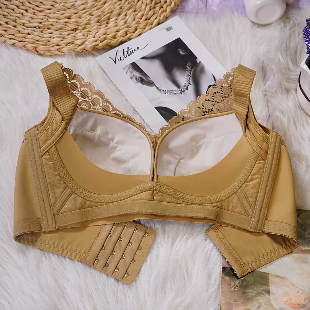 玫瑰微囊天然軟棉透氣杯調整型無鋼圈內衣-大杯