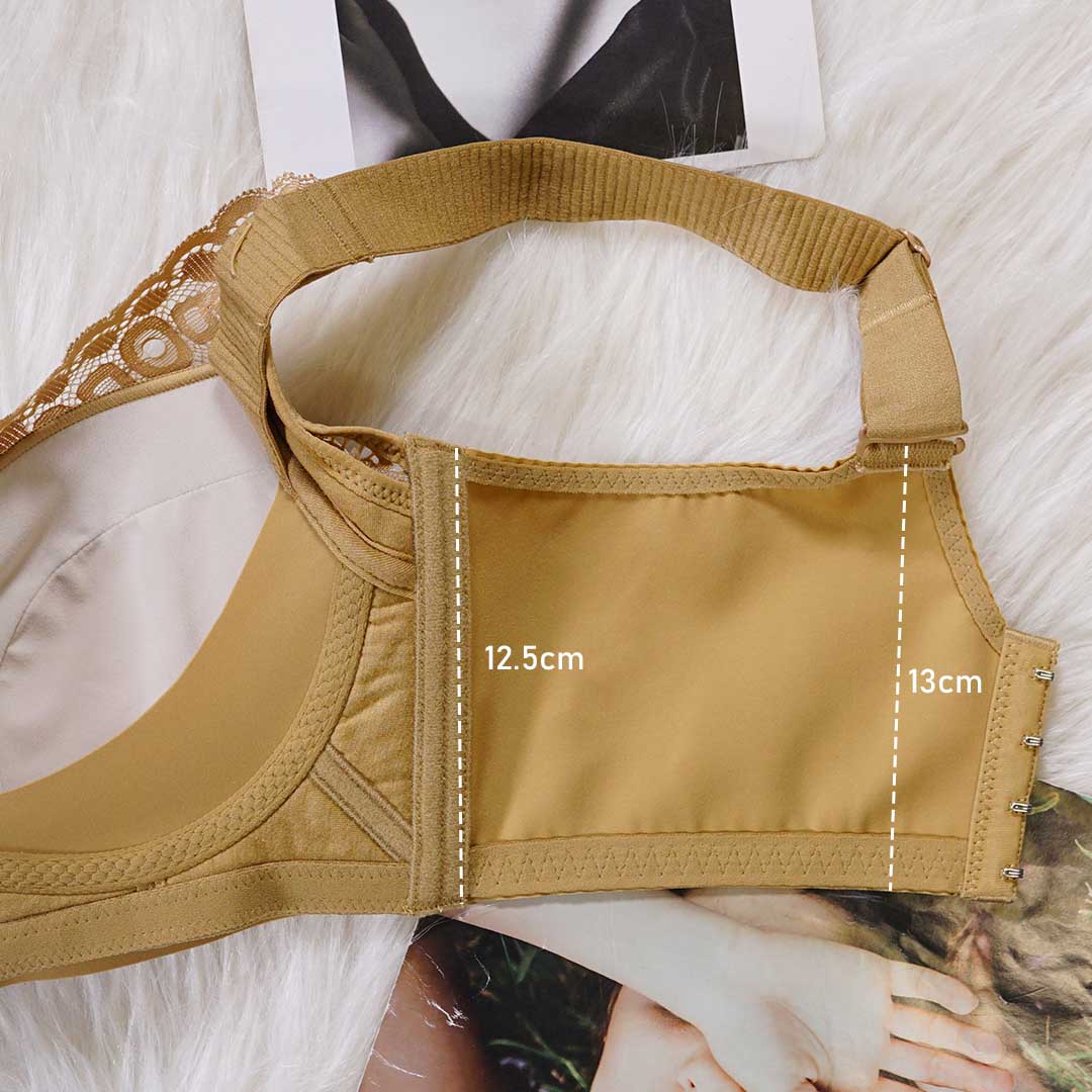 玫瑰微囊天然軟棉透氣杯調整型無鋼圈內衣-大杯