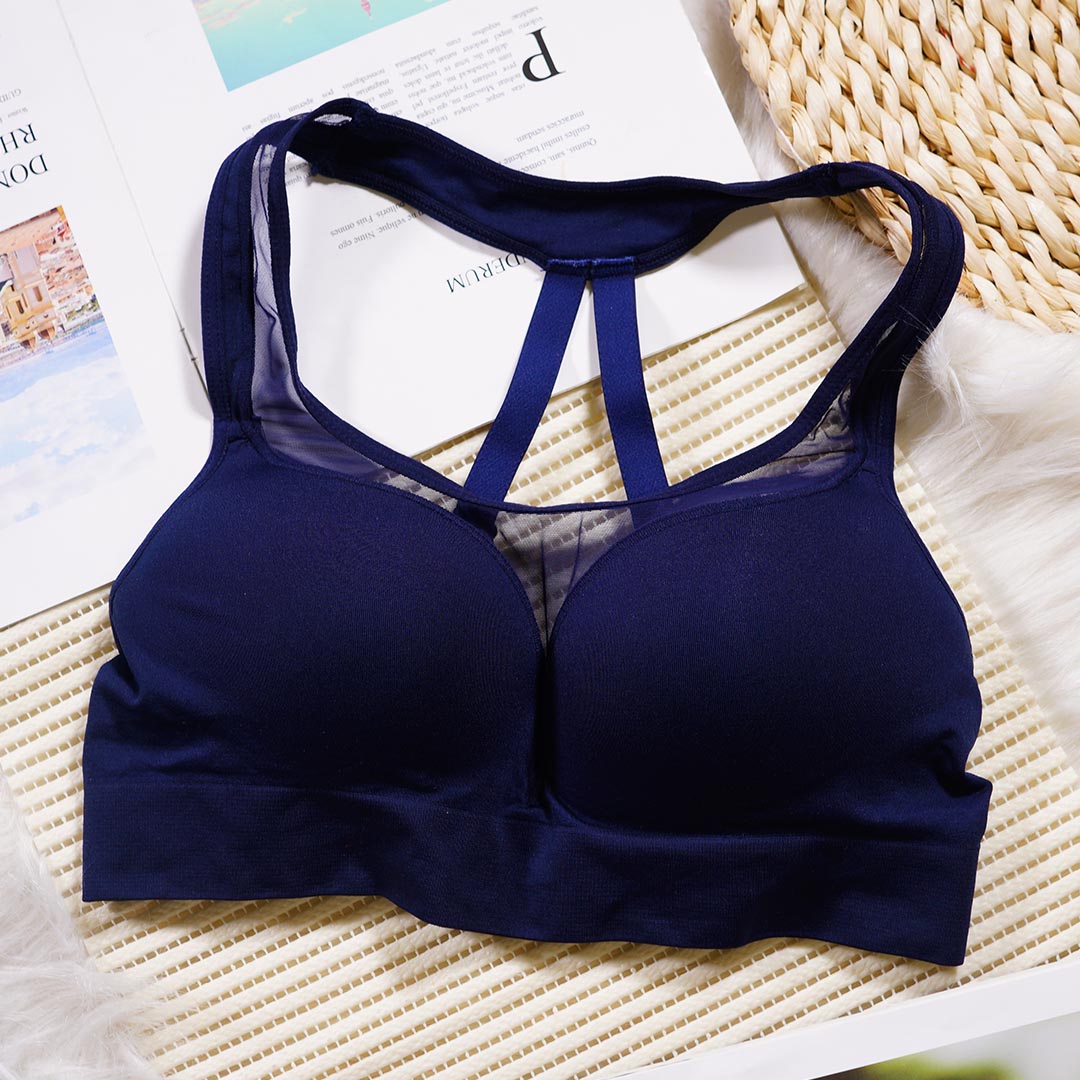 無鋼圈無痕防震背心式美背運動內衣