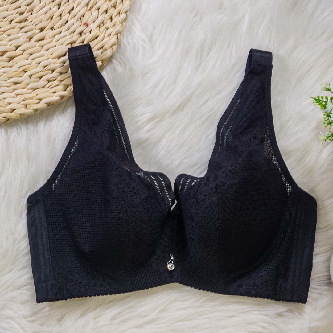 記憶軟鋼圈360度立體呵護大胸超薄透氣調整型內衣