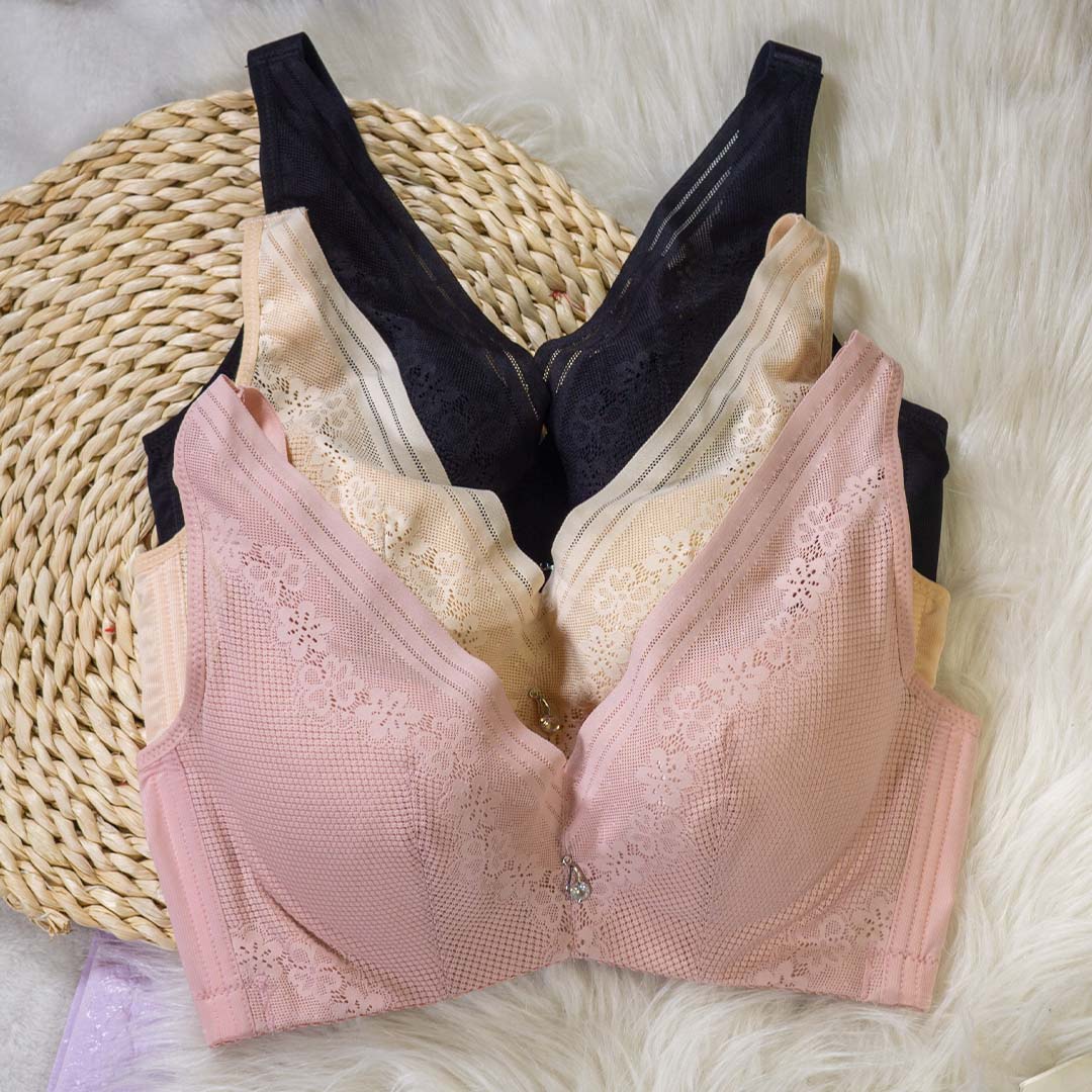 記憶軟鋼圈360度立體呵護大胸超薄透氣調整型內衣