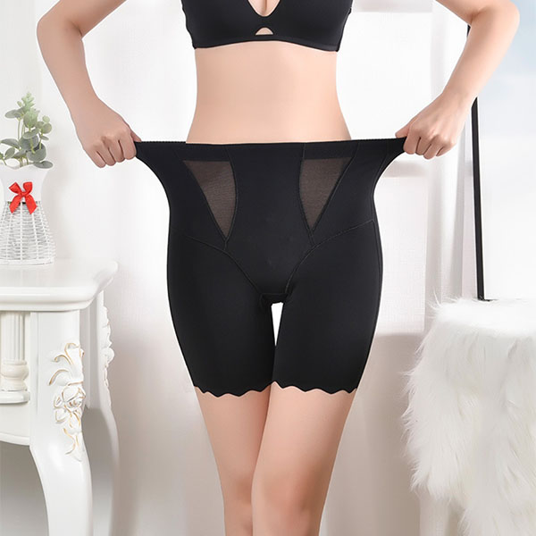 高腰收腹薄款五分平角打底褲-不反卷 8819