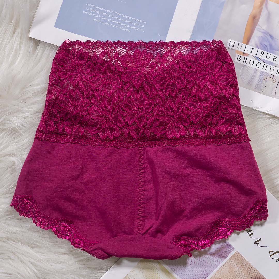 蕾絲高腰提臀收腹內褲-防走光及三角款
