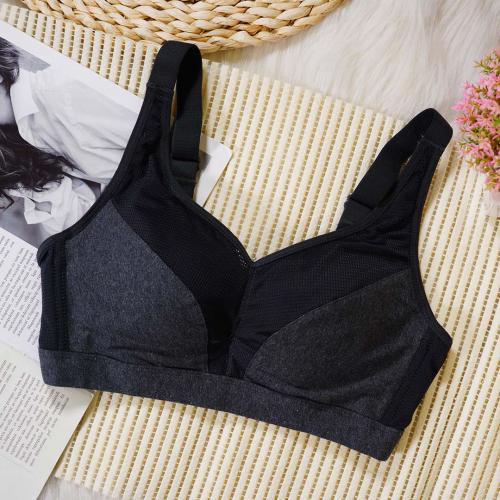 透氣網孔無鋼圈聚攏防震運動內衣