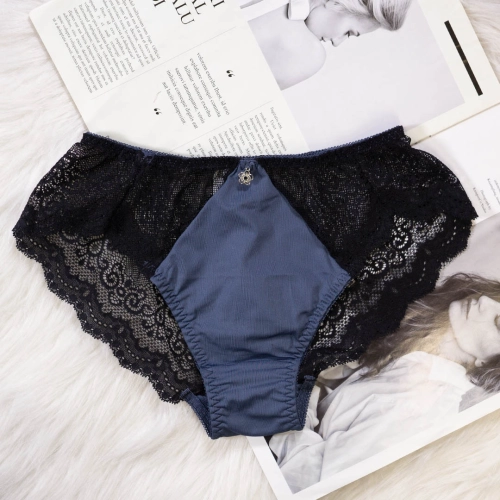 【台灣專利十字脊心不移位】-法式波浪提托全齡機能內衣 配套內褲-高叉健康型