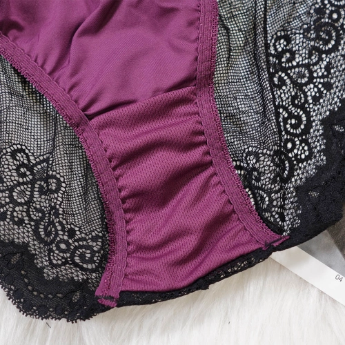 【台灣專利十字脊心不移位】-法式波浪提托全齡機能內衣 配套內褲-高叉健康型