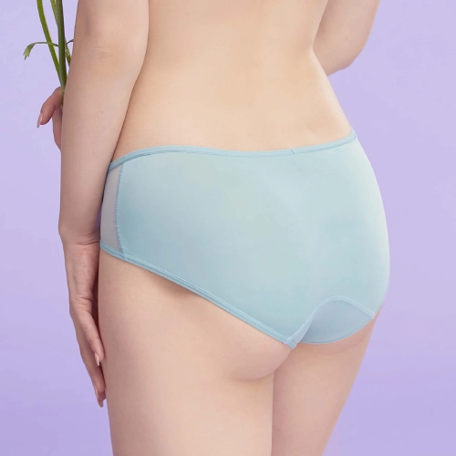 法式純潔系列-深V顯瘦集中型內衣-兩排扣 配褲