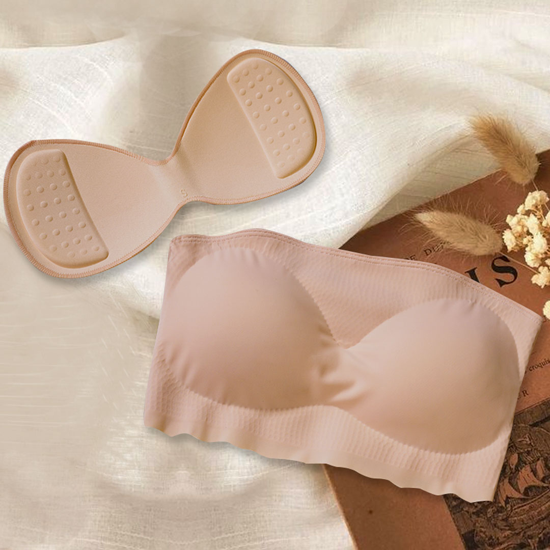 一片式冰絲抹胸無痕打底內衣裹胸