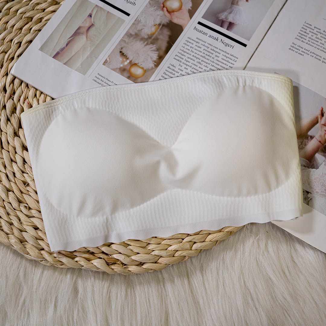 一片式冰絲抹胸無痕打底內衣裹胸