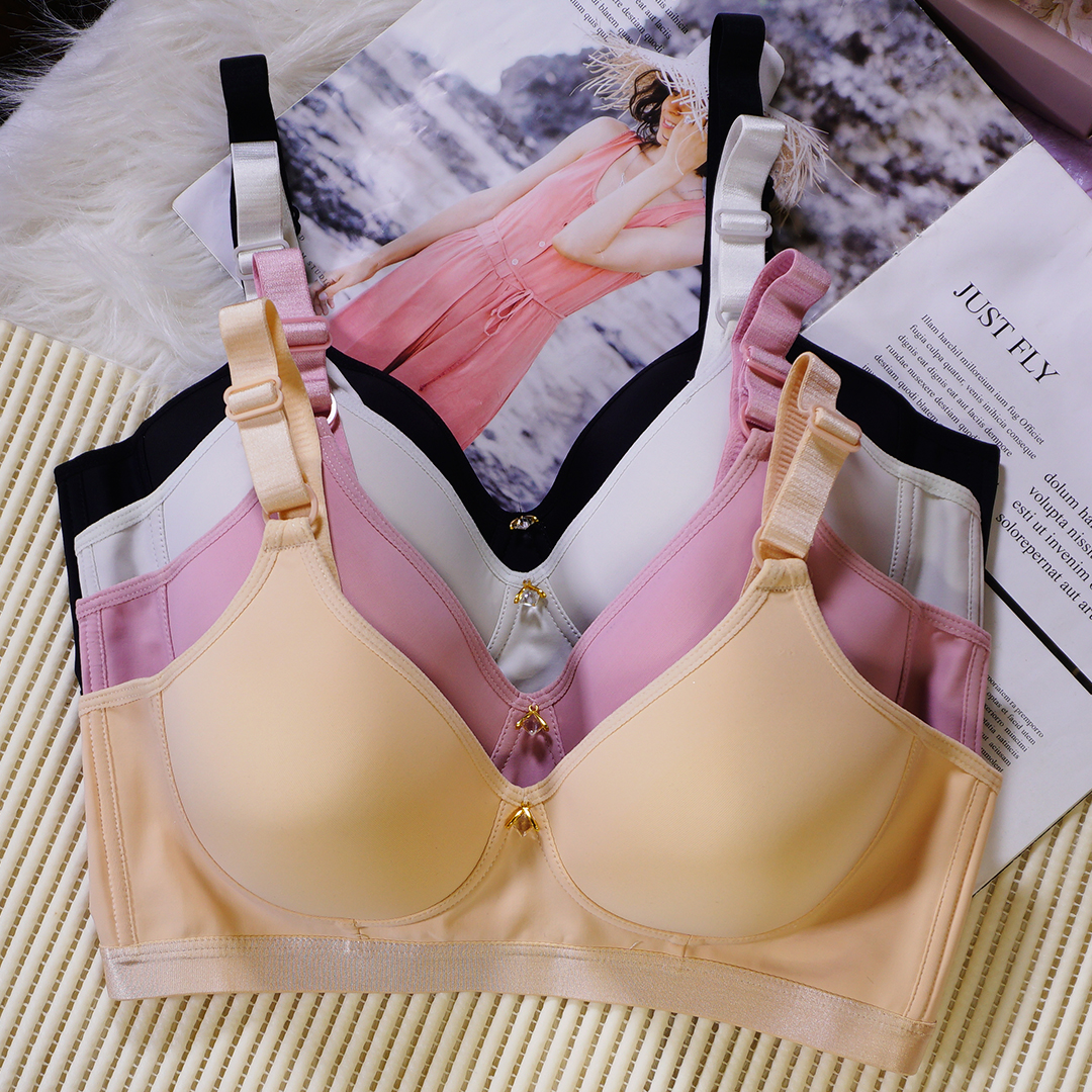 360度立體呵護舒適無鋼圈超薄聚攏杯型内衣