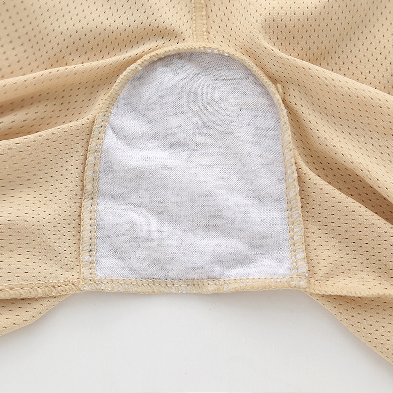 側袋無痕打孔冰絲防走光安全3分褲