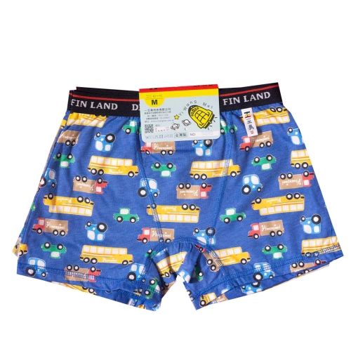 巴士汽車全印男平口褲 四角褲 中小童 寬鬆版 NO:3482