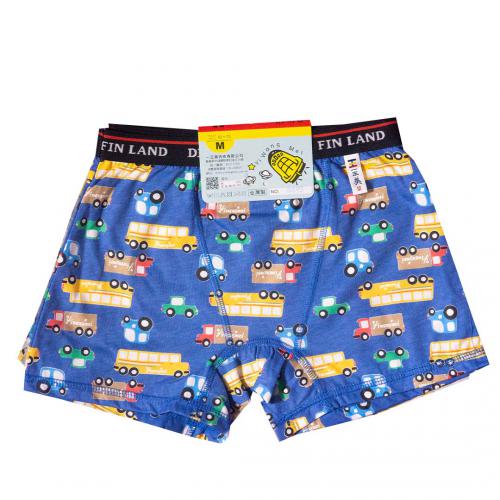Bus and car full print men's flat pants with four corners, children's loose fit version NO: 3482