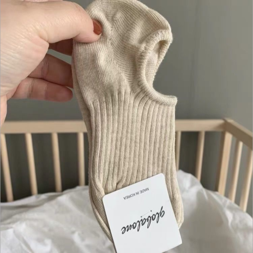 春夏季純色純棉透氣隱形船襪