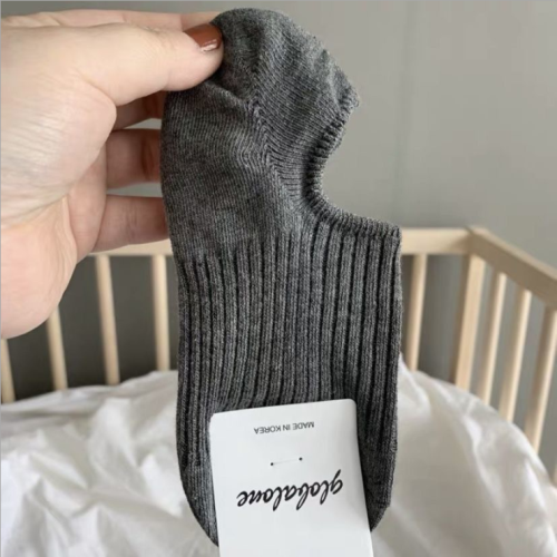 春夏季純色純棉透氣隱形船襪