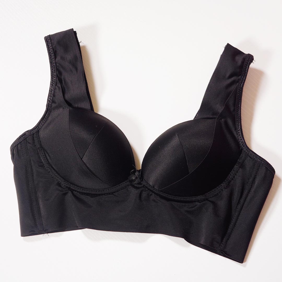 主播推薦! 三段托提無鋼圈 寬肩帶無痕輕薄雕塑(膚桃黑三套組)